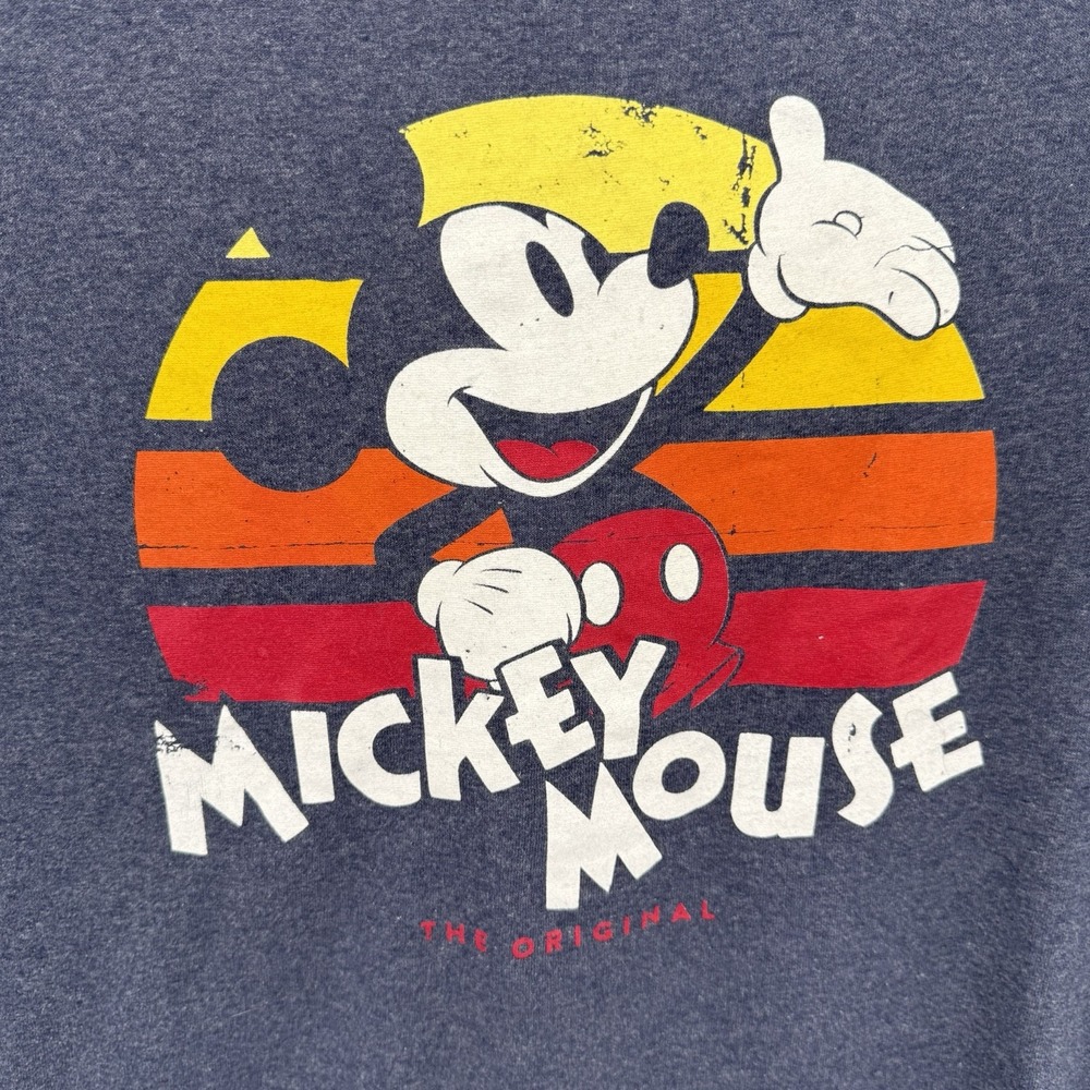 Disney Mickey Mouse The Original Medium Blue Cotton‎ Poly Blend